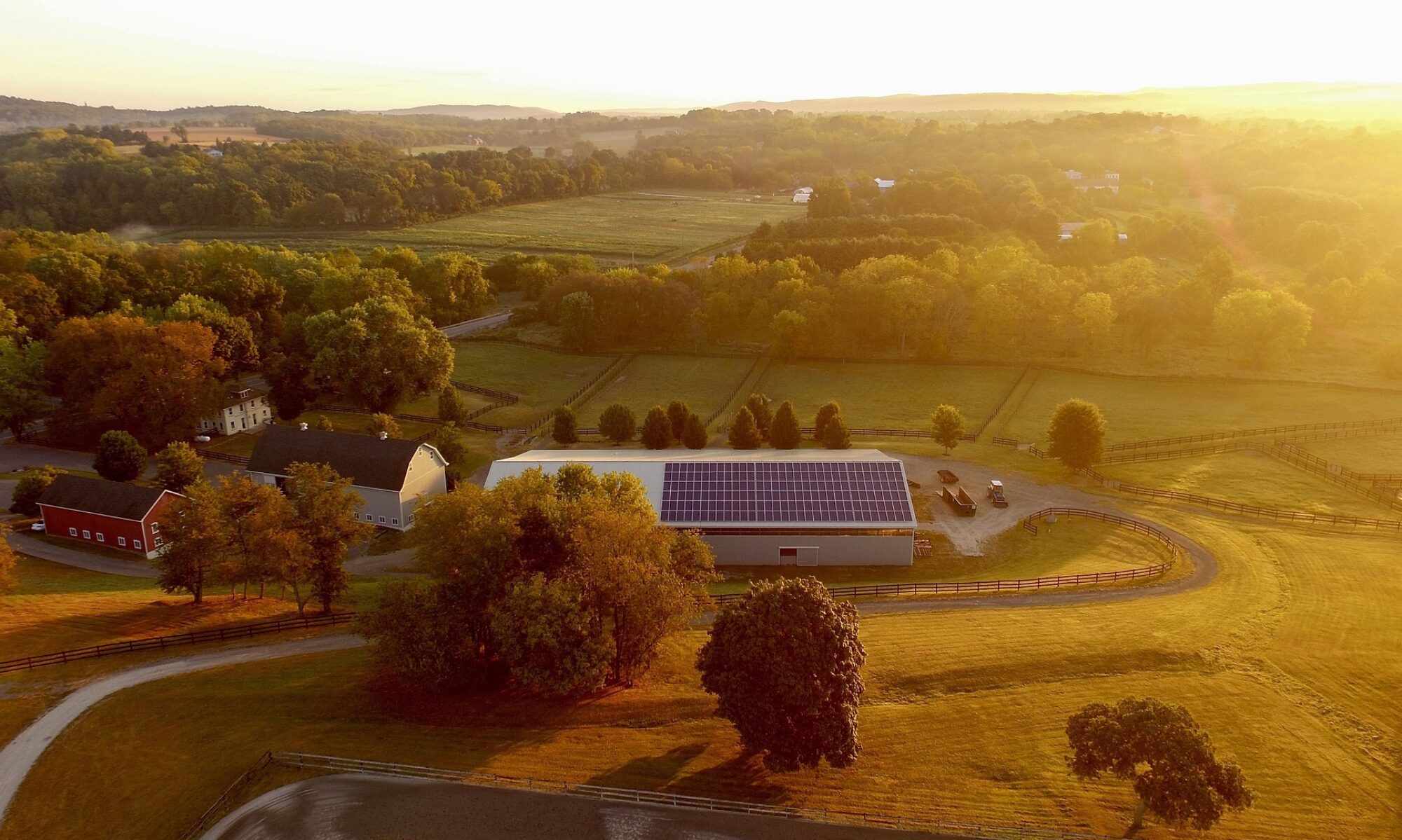 Hof mit Photovoltaik